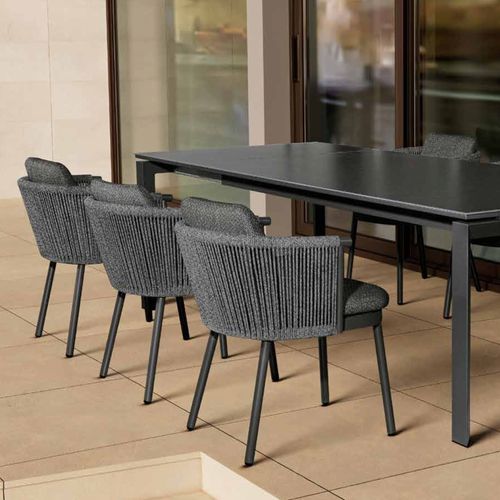 Chloe Outdoor Dining Chair - Charcoal