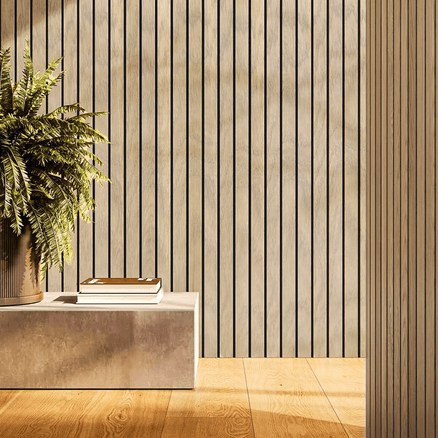 Coastal Oak | Acoustic Panel (Black Felt)