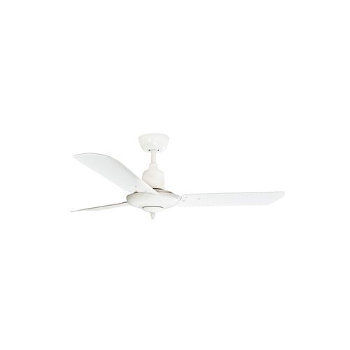 Colonial Matt White AC Motor Fan