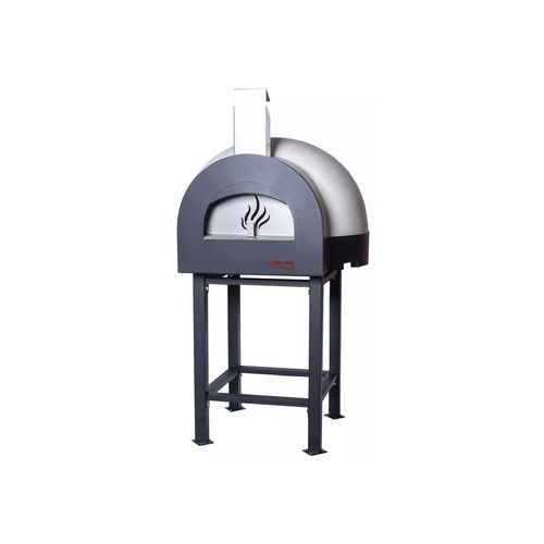 Subito Cotto 80 Refractory Wood Fired Pizza Benchtop Oven (White) with Square Flue
