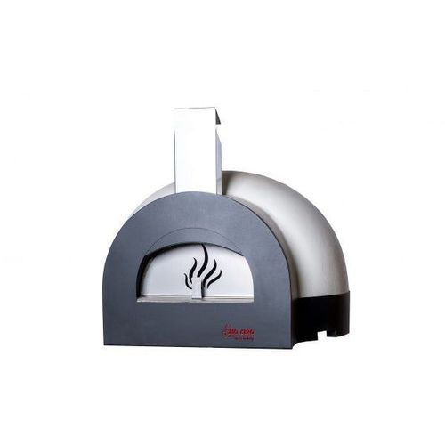 Subito Cotto 80 Refractory Wood Fired Pizza Benchtop Oven (White) with Square Flue