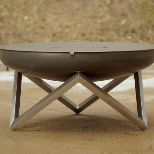 ALFRED RIESS Fire Pit Cover - Large Stainless