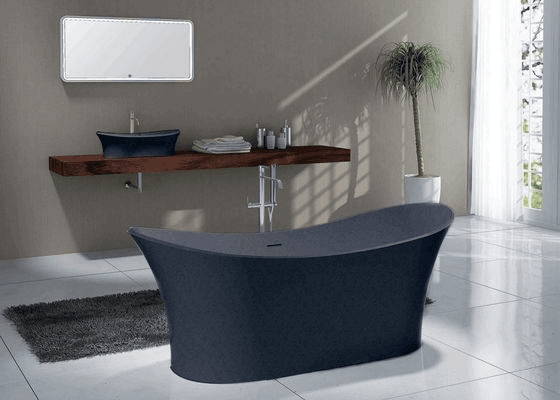 Pietra Bianca Crown Freestanding Stone Bath