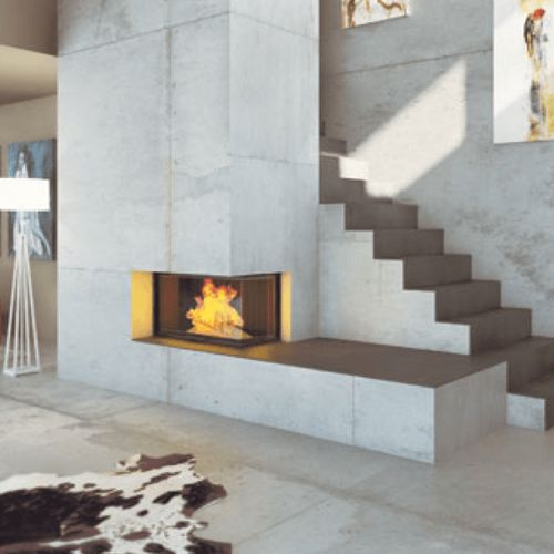 Cheminee Chazelles D100VAD Designer Wood Fireplace