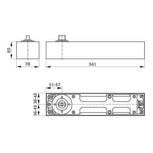 Dorma BTS80 EN-6 Door Closer Floor Spring Adjustable Hold Open 80130000