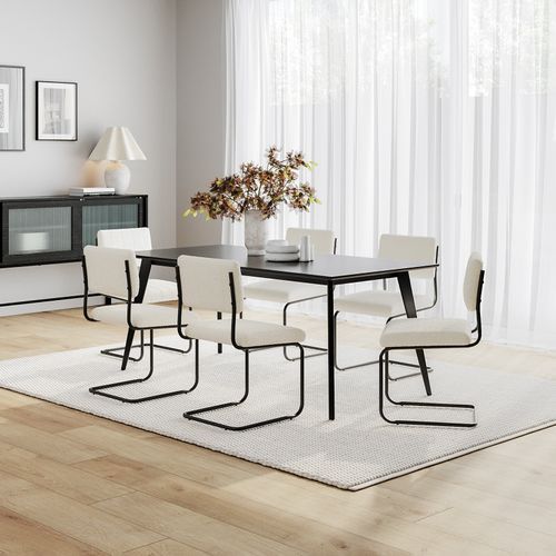 Bruno 180cm Dining Table | Black Oak