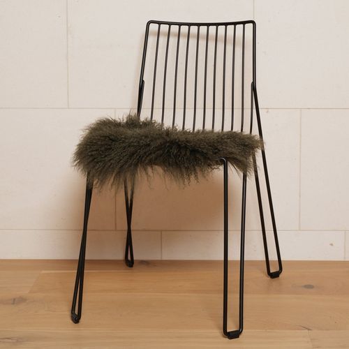 Tibetan Lambskin Seat Warmer- Olive