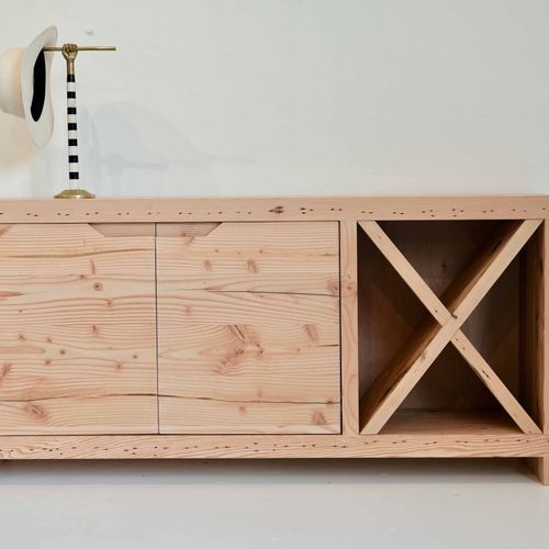 Raw Oregon Side Table