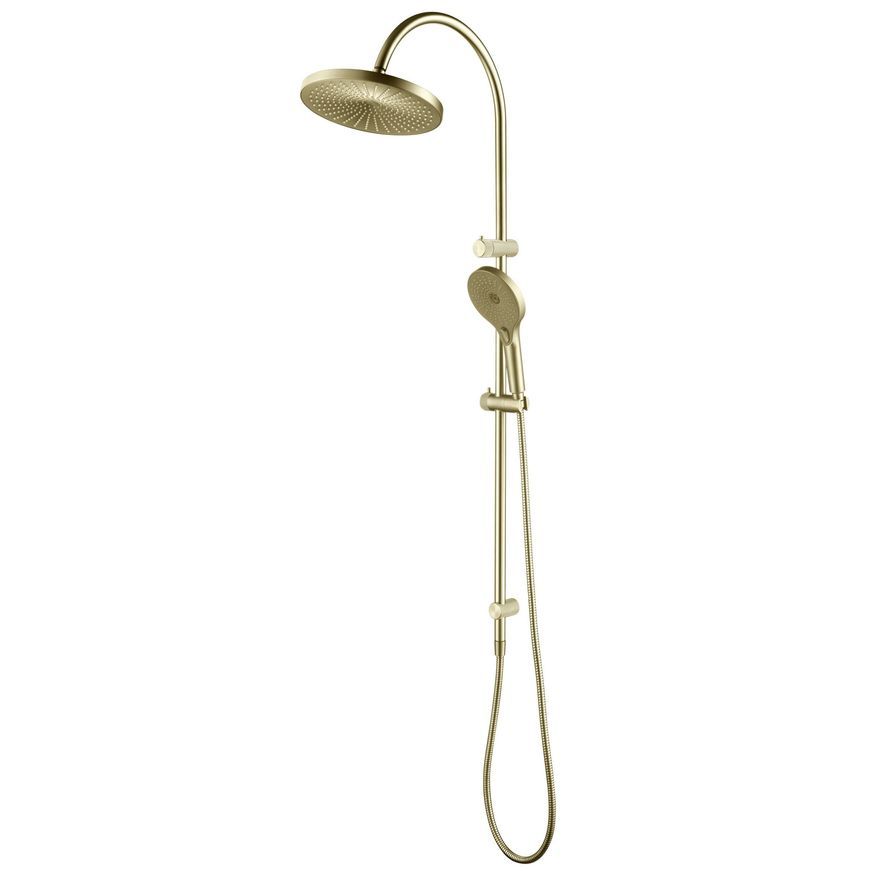 Mica Fluted Gooseneck Shower Rail