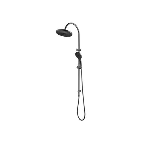 Mica Fluted Gooseneck Shower Rail
