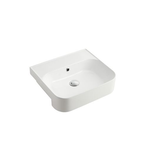 Dublin Semi-Recessed Basin With No Tap Hole