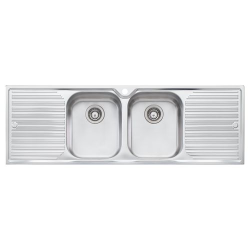Diaz Double Bowl Sink With Double Drainer
