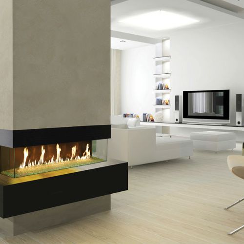 Davinci Bay Window Gas Fireplace