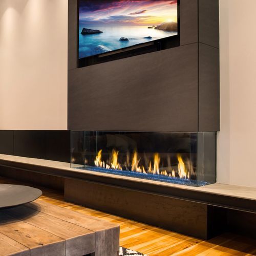 Davinci Bay Window Gas Fireplace