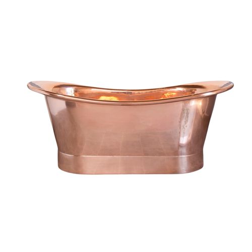 The Copper Bath Tub - Kahali Copper Double Slipper Smooth 1700mm - CB5021-D67