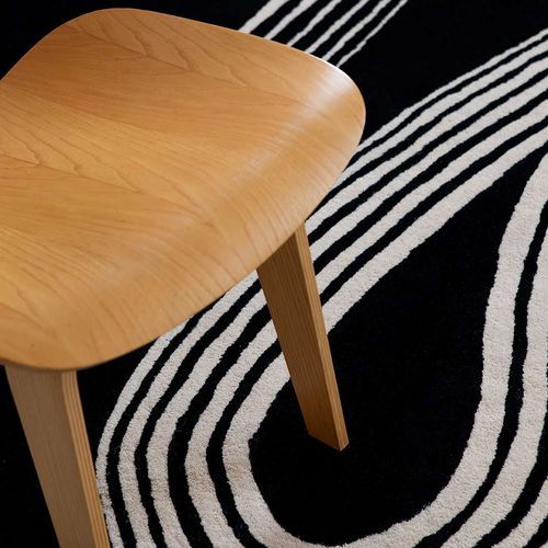 Decor Designer Floor Rug - Flow, Caviar | Brink & Campman