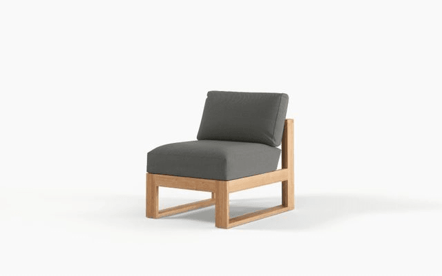 Milford Lounge Single Chair Armless | Outdoor Furniture