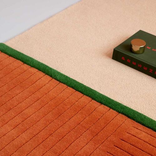Decor Designer Floor Rug - Rhythm Tangerine | Brink & Campman