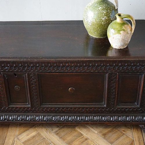 Italian 17th Century Walnut Cassone Chest