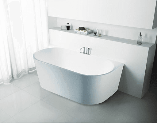 Poseidon Elivia Back To Wall Bath | 1500
