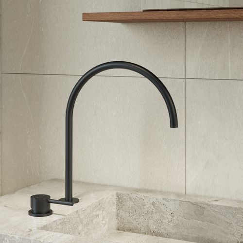 Elysian Bench-Mounted Mixer | Matte Black
