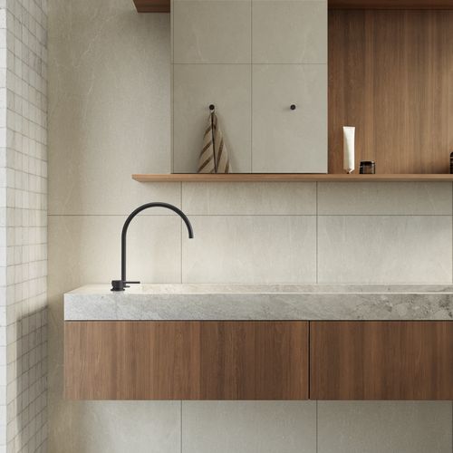 Elysian Bench-Mounted Mixer | Matte Black