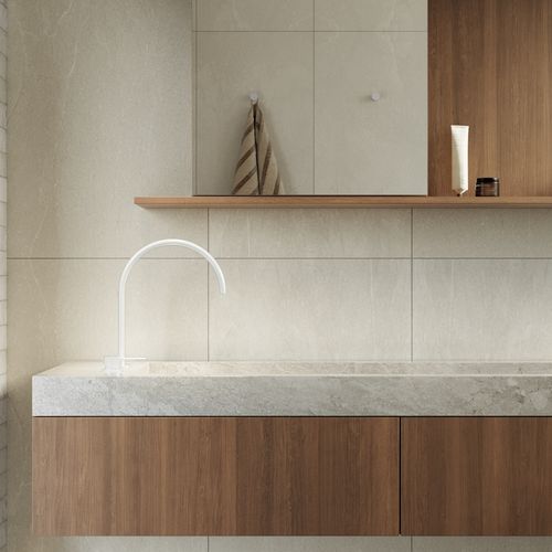 Elysian Bench-Mounted Mixer | White