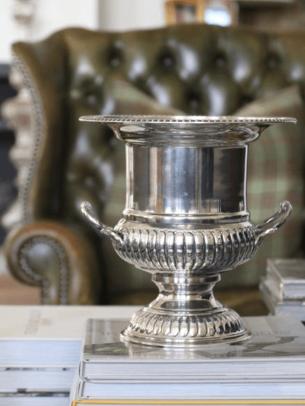 An English Silver Plate Campana Urn