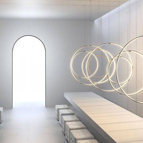 Zero Round Vertical Pendant and Wall Light
