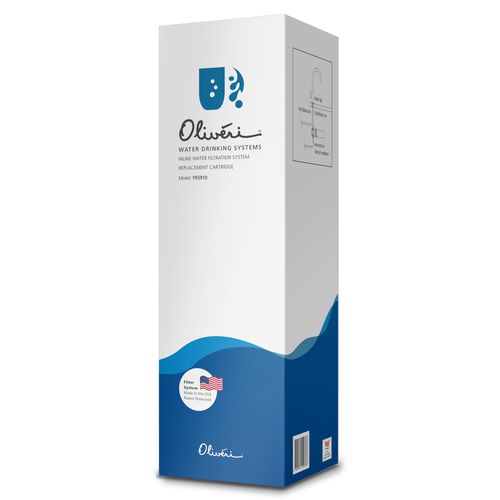 Inline Water Filtration System Replacement Cartridge for Standard Water Use