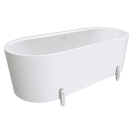 Aluca Freestanding with Legs, 1700mm Matte White