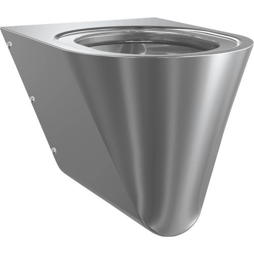 KWC STAINLESS FLOOR MOUNTED WC c/w PRESS-FIT BRACKET