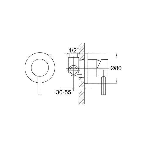 Code Dusk Shower Mixer