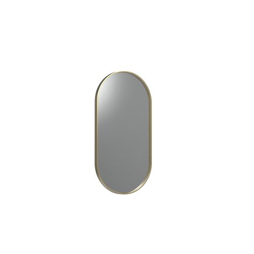 Frame XL 500 Pill Mirror Brushed Brass