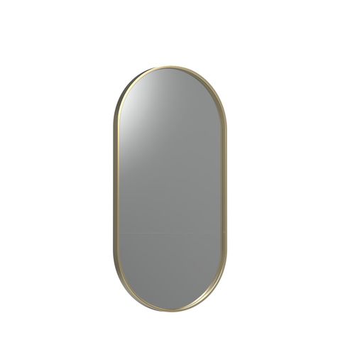 Frame XL 500 Pill Mirror Brushed Brass