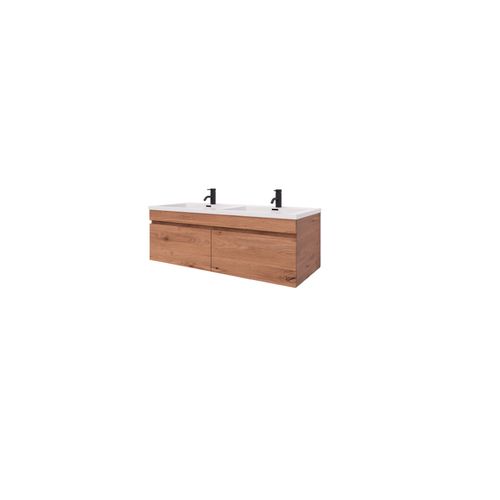 Code Lux 1500 Double Sink 2 Drawer Vanity - 5 Colours