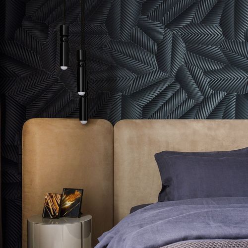 Lens Flair Pendant Light - Matte Black