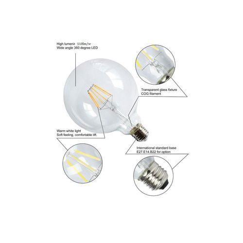 LED Filament Bulb G95