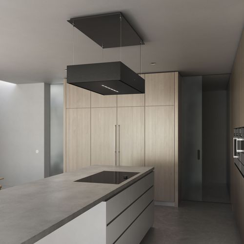 Gaggenau Black Ceiling Cooker Hood 200 Series