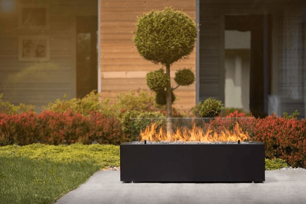 Planika Galio Black Linear Manual Gas Pit Fire