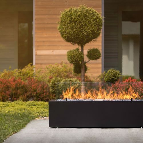 Planika Galio Black Linear Manual Gas Pit Fire