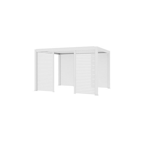 Baltic Freestanding Pergola Slatted Privacy Wall