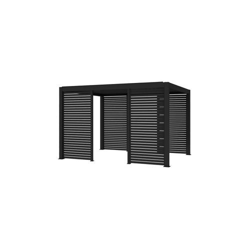 Tasman Freestanding Pergola Slatted Privacy Wall