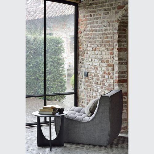 Oak Geometric side table