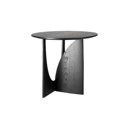 Ethnicraft Oak Geometric Side Table
