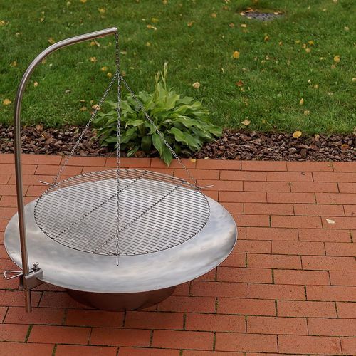 ALFRED RIESS Fire Pit Grill Grates Hanging - Large (for Stromboli)