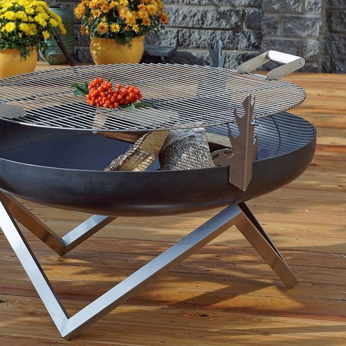 ALFRED RIESS Fire Pit Grill Grates with Handles - Large