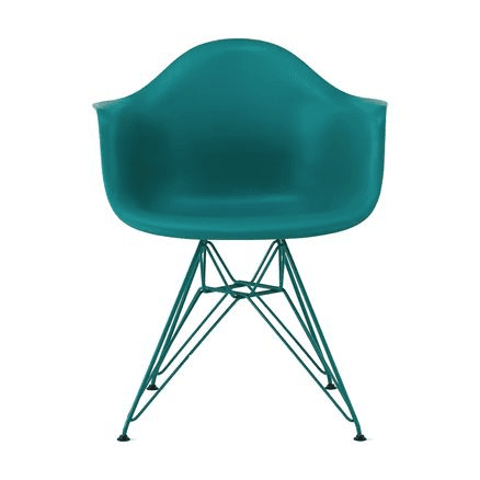Eames + HAY Plastic Armchair - Eiffel Base