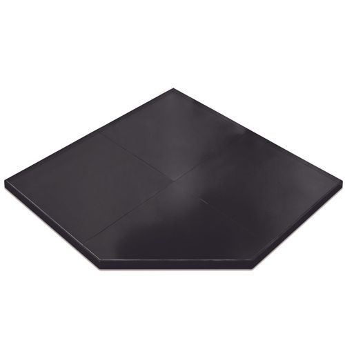 Matte Black Corner Wall Hearth