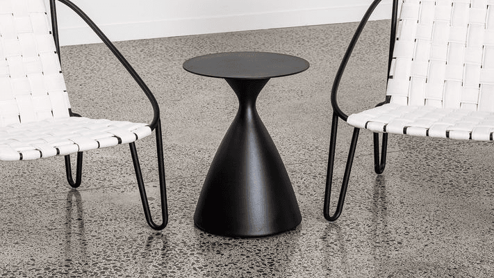 Hourglass Aluminium Side Table